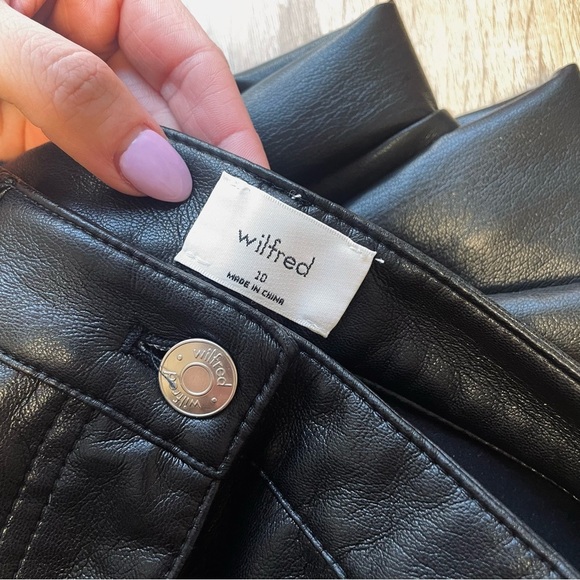 Wilfred Melina Faux Leather Straight Leg Pant - Picture 5 of 8